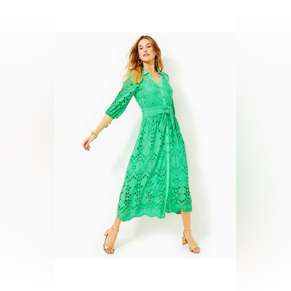 Lilly Pulitzer Amrita Eyelet Dress🔥RARE 🔥New - Picture 4 of 12